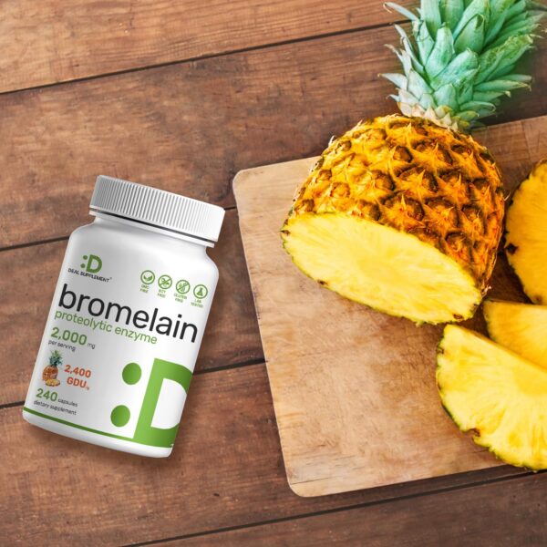 Etiqueta detail bromelina 2000 mg