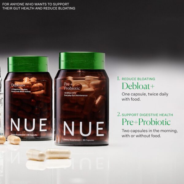 Suplemento prebiótico probiótico para piel inmunidad The Nue Co