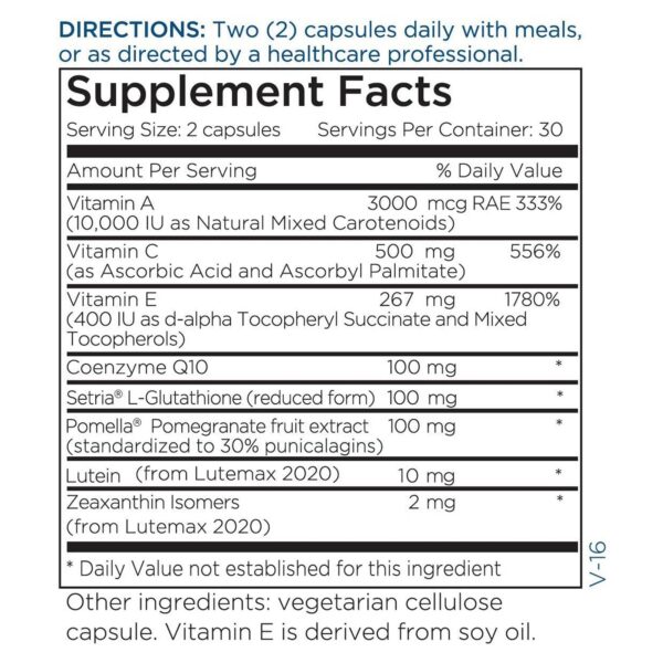 CoQ10 y otros ingredientes detalle