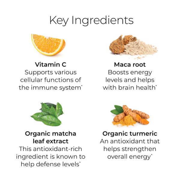 Descripción ingredientes Hush & Hush ShieldUp energía y sistema inmune