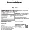 Descripción producto BulkSupplements Ashwagandha