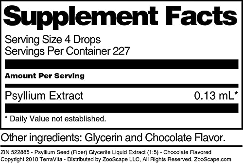 Detalle botella extracto fibra Psyllium TerraVita