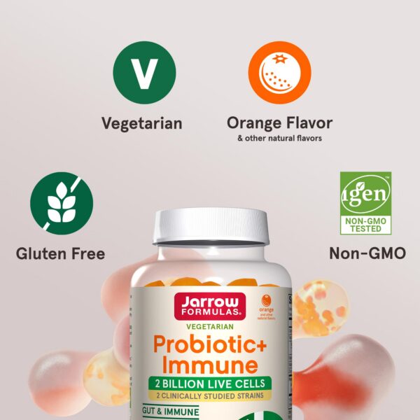 Detalle botella gomitas probióticos Jarrow Formulas