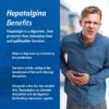 Detalle botella Hepatalgina suplemento apoyo hepático
