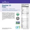Version 1.0.0 Detalle botella Kate Farms fórmula Peptide 1.0 nutrición plantas