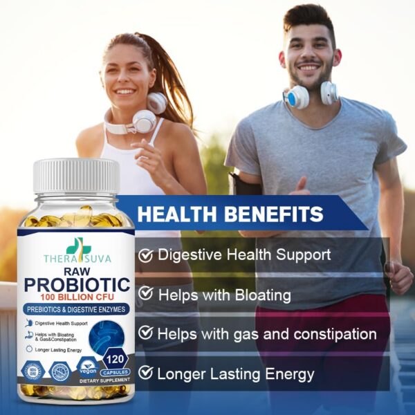 Detalle caja suplementaria probióticos 34 cepas therasuva