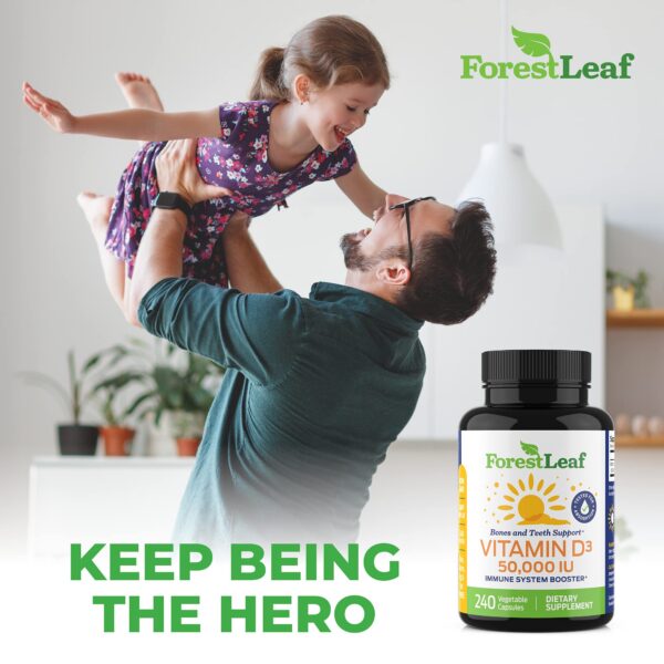 Detalle cápsulas fáciles de tragar forestleaf vitamina d3