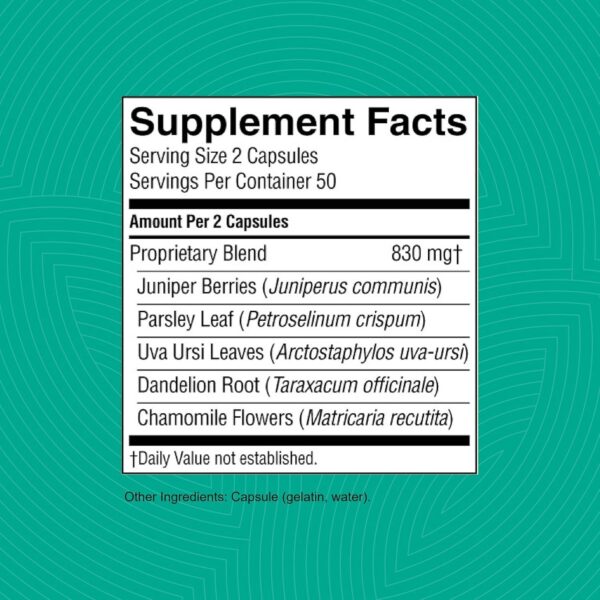 Detalle cápsulas naturales Kidney Activator función renal