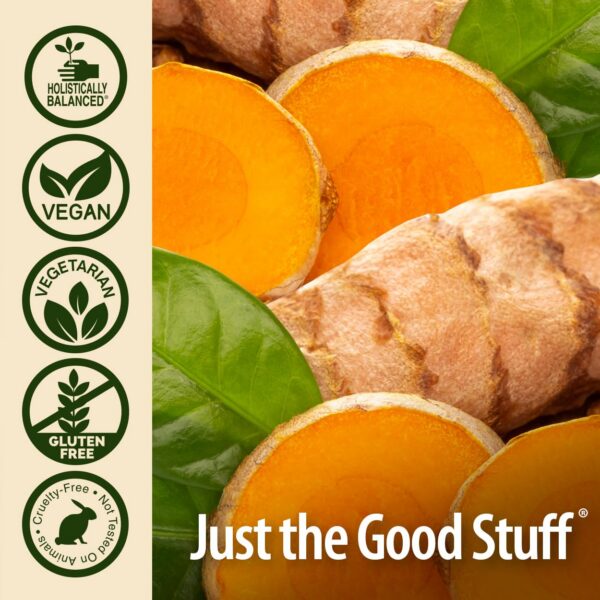 Detalle cápsulas Nature’s Answer cúrcuma jengibre 90 unidades