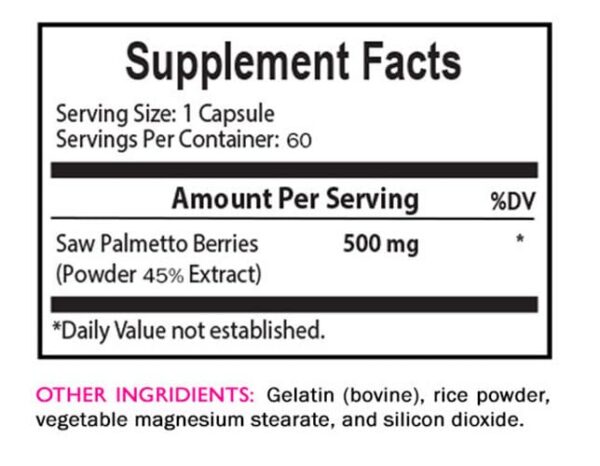 Saw Palmetto extracto para el bienestar