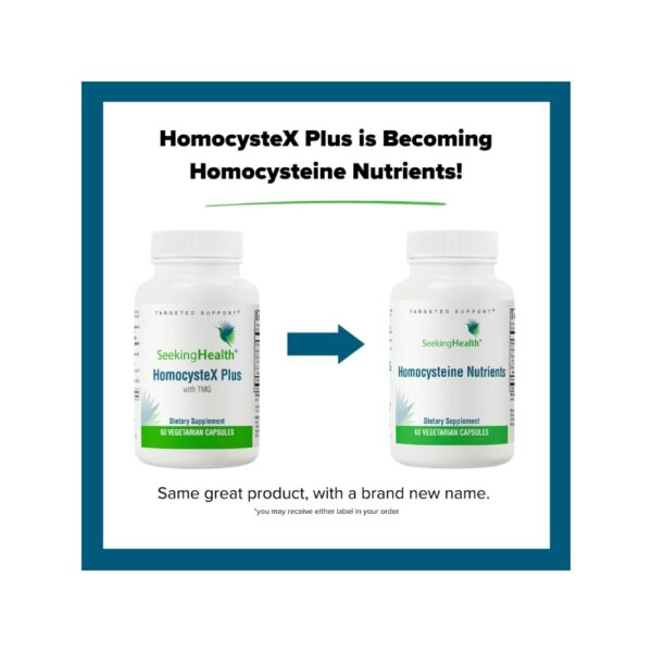 Detalle de cápsulas Seeking Health Homocysteine Nutrients