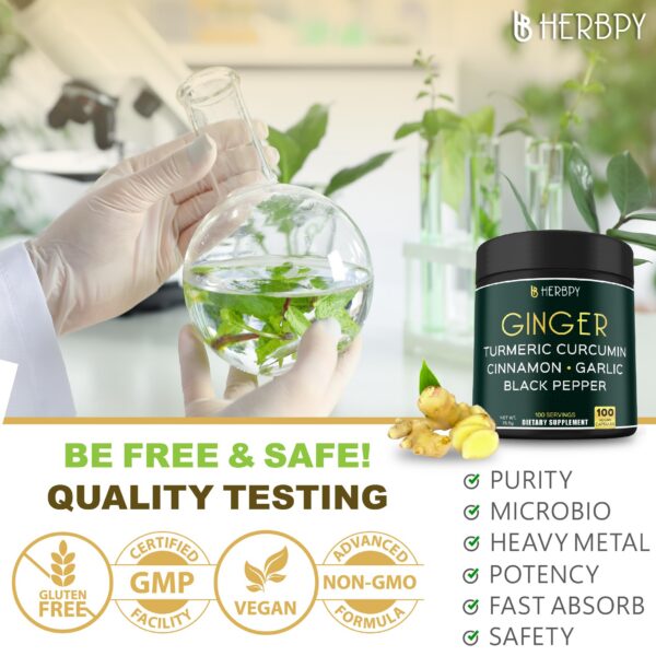 Version 1.0.0 Detalle de cápsulas veganas Herbpy 5 hierbas naturales