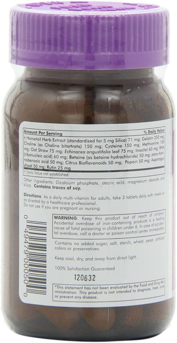 Detalle empaque Futurebiotics cabello piel y uñas