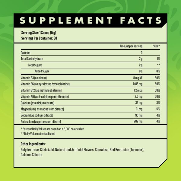 Version 1.0.0 Detalle etiqueta Advanced Hydration mezcla electrolitos keto