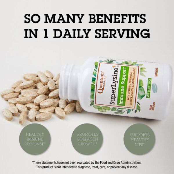 Detalle de etiqueta y cápsulas Lysine+