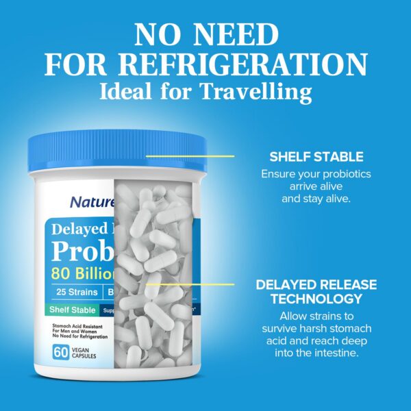 Version 1.0.0 Detalle de etiqueta y cápsulas probióticas NatureMyst