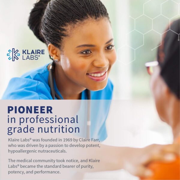 Detalle etiqueta Klaire Labs probiótico Mood gb-X 30 sobres