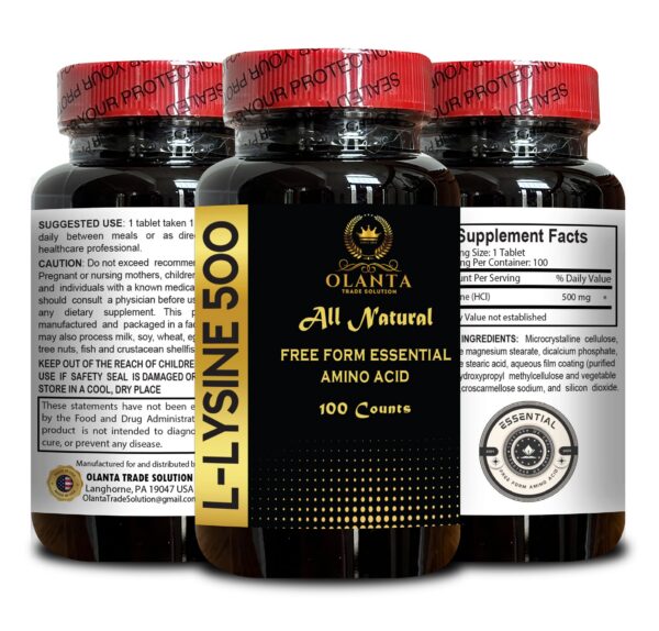 Conjunto de botellas L-LYSINE OLANTA