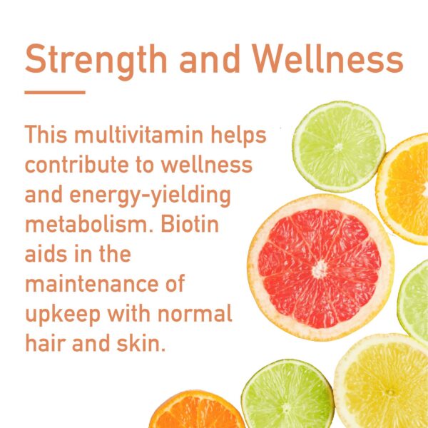 Detalle etiqueta multivitamínico Swiss Imports