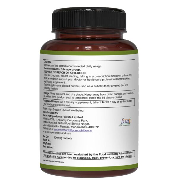 Version 1.0.0 Detalle de la etiqueta con ingredientes y dosis