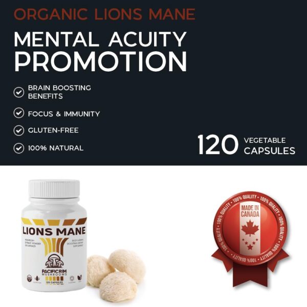 Detalle etiquetado cápsulas extracto 10:1 Melena de León orgánico