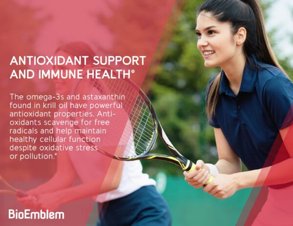 Detalle del frasco suplemento aceite krill BioEmblem