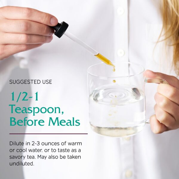 Detalle frontal empaque Tónico Vitanica Bitters digestivo