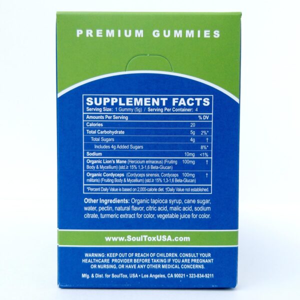 Cerca de gominolas sabor cítrico Soultox Focus