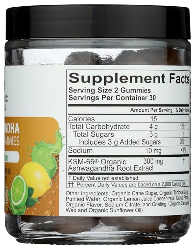 Detalle gomitas Ashwagandha Organic India