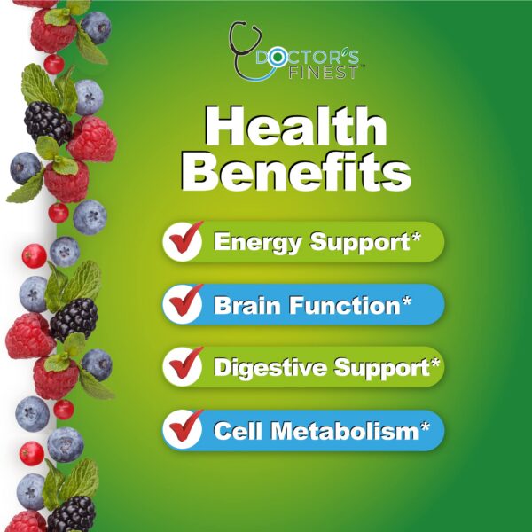 Detalle gomitas Doctors Finest complejo B sabor fresa