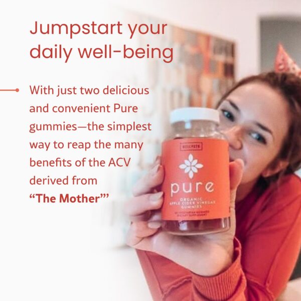 Detalle gomitas vinagre sidra manzana WellPath