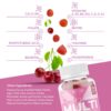 Detalle gomitas multivitamínicas SUKU para adolescentes sabor cereza