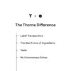 Detalle ingredientes Daily Greens Plus Thorne polvo