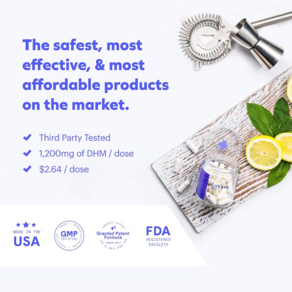 Detalle ingredientes DHM y L-cisteína cheer restore