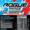 Detalle ingredientes polvo bebida energética Rogue