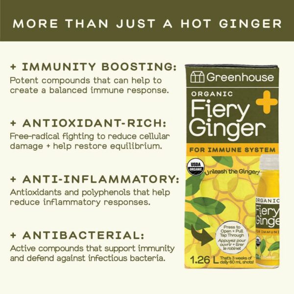 Version 1.0.0 Detail close up shot Greenhouse Juice ingredientes naturales