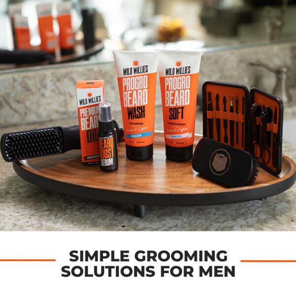 Detalle suero aceite natural crecimiento barba Wild Willies