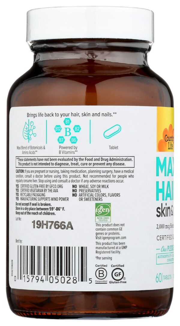 Version 1.0.0 Detail del suplemento para crecimiento cabello Maxi-Hair