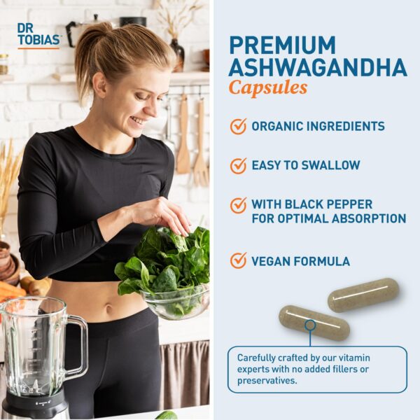 Detalle suplemento Dr. Tobias Ashwagandha y Colon