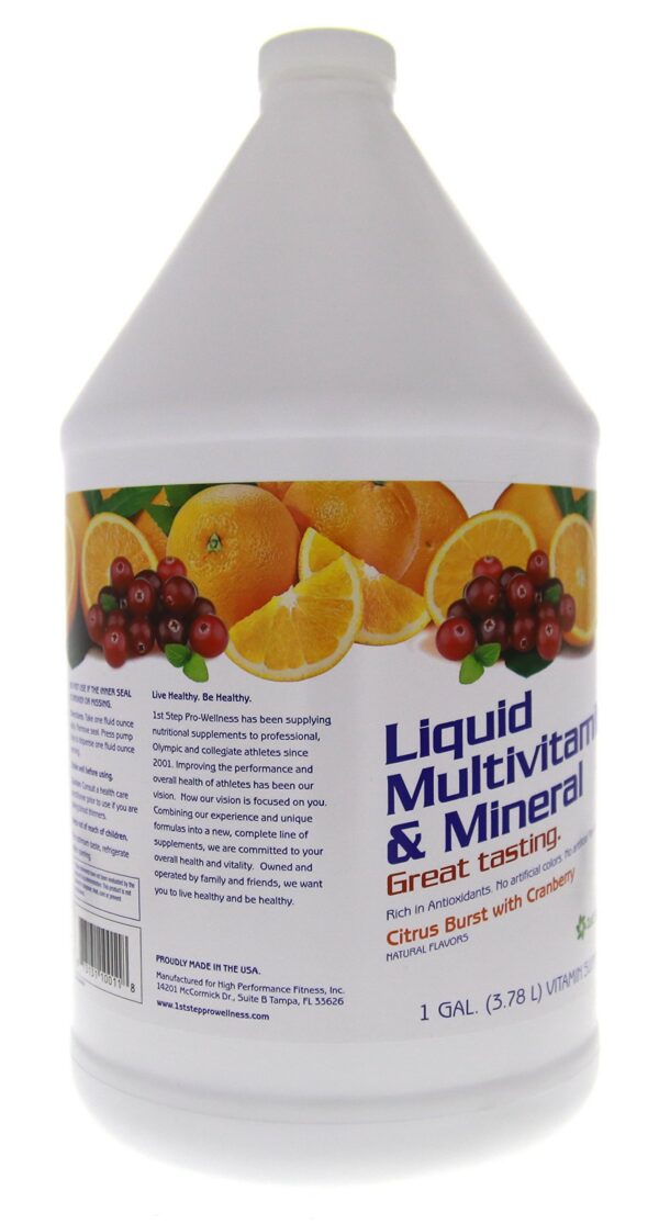 Version 1.0.0 Detalle tapa suplemento bebida 1st Step For Energy 1 galón