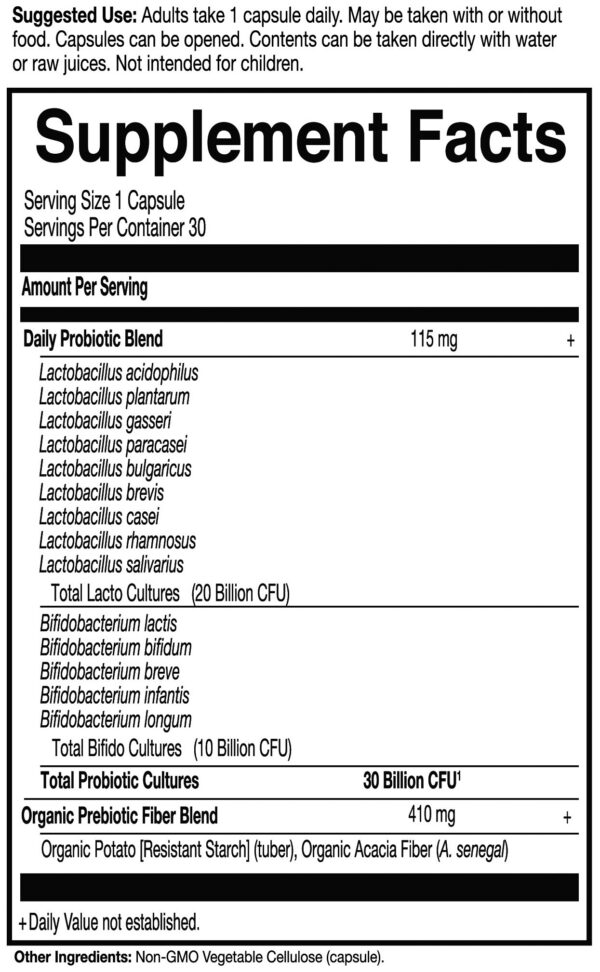 Detalles Garden of Life probióticos Once Daily suplemento diario