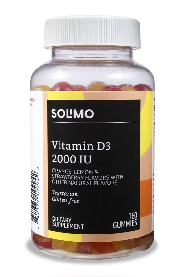 Gomitas de D3 y multivitamínico Solimo