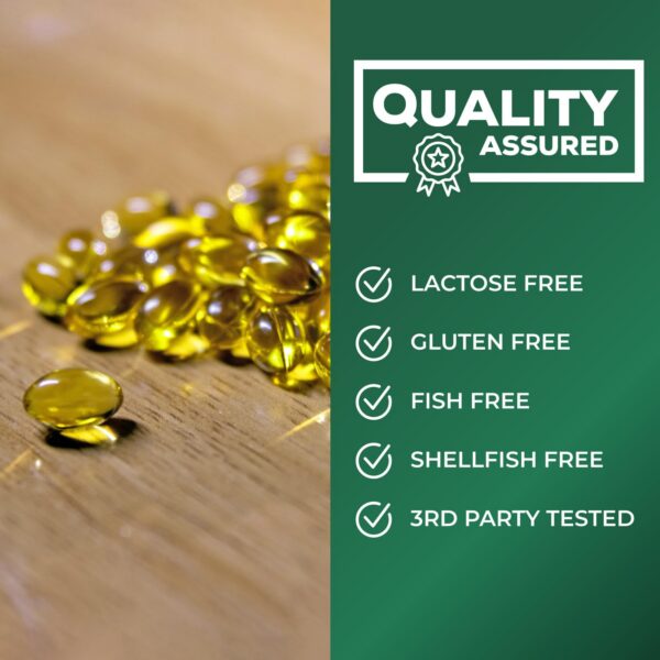 Detalles información nutricional Nature's Nutrition softgels d3 k2