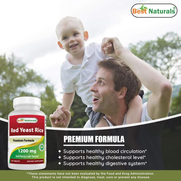 Detalles ingrediente suplemento Best Naturals arroz rojo levadura