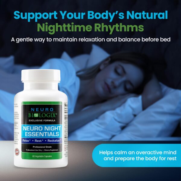Detalles ingredientes relajantes Neuro Night Essentials