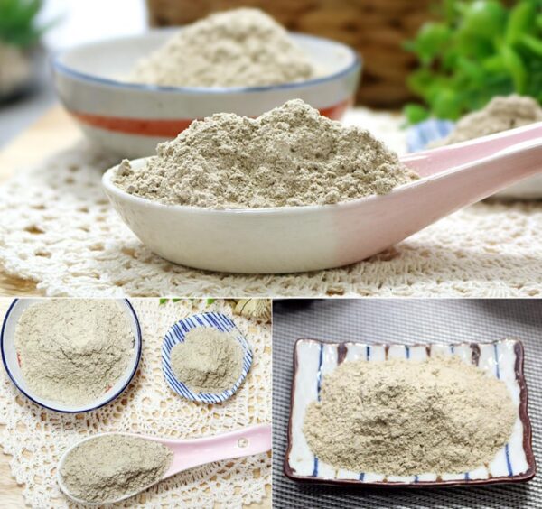 Detalles paquete polvo orgánico eleuterococo siberiano