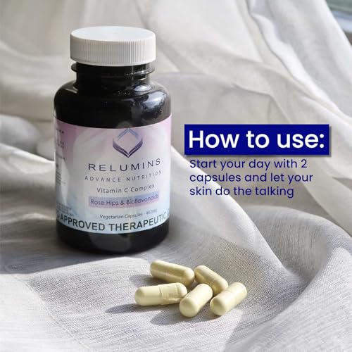 Detalles del sello calidad suplemento vitamina C Relumins