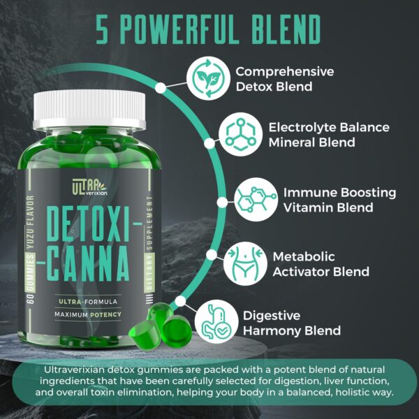 Detox limpieza hígado con gomitas cardo mariano Ultraverixian