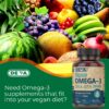 Detalle cápsula blanda Omega-3 DHA DEVA sin gelatina