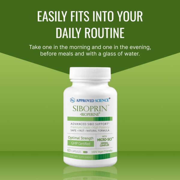 Diseño empaque Approved Science Siboprin capsules digestivas